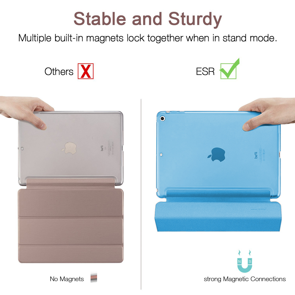 Zwei Tablets werden angezeigt, eines in Grau und das andere in Blau, beide mit Ständern.
