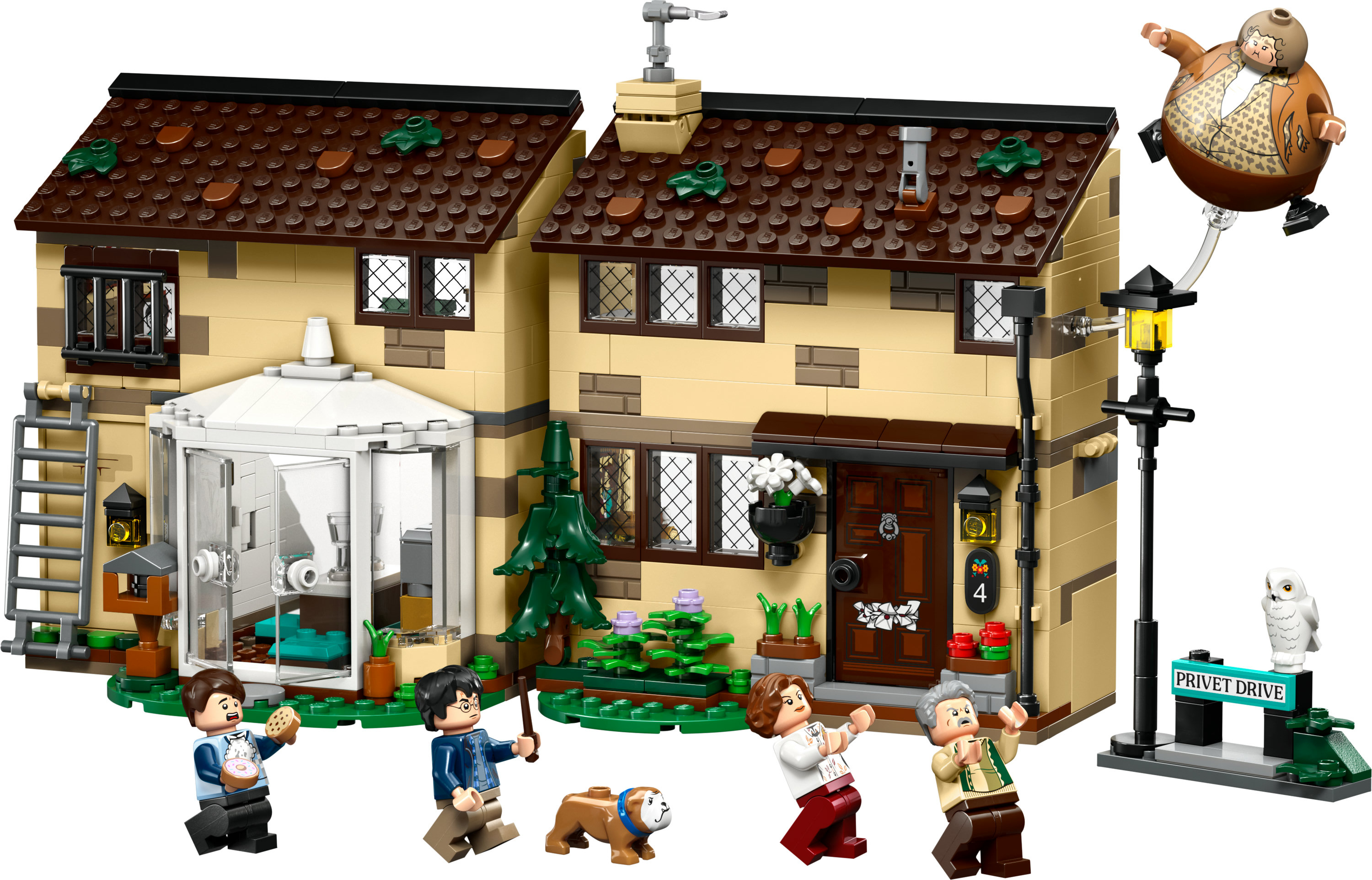 Wyświetlany jest zestaw LEGO Harry Potter 76451 Privet Drive.