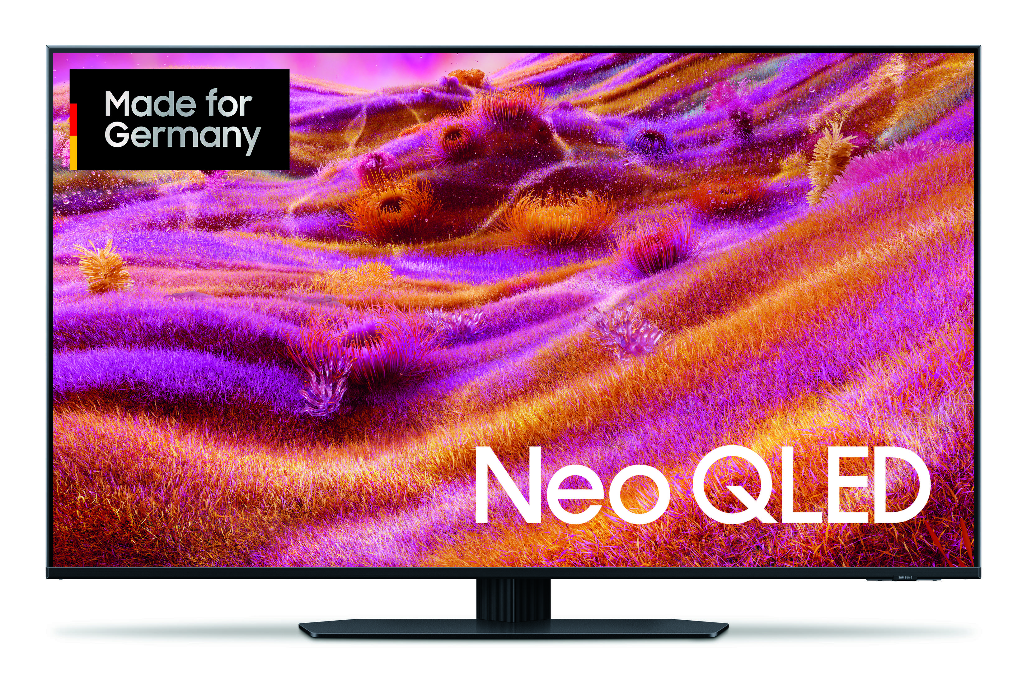 Dokument zawierający szczegółowe informacje o trybie czuwania sieciowego dla telewizora Samsung GQ50QN90FAT, zawierający zużycie energii.