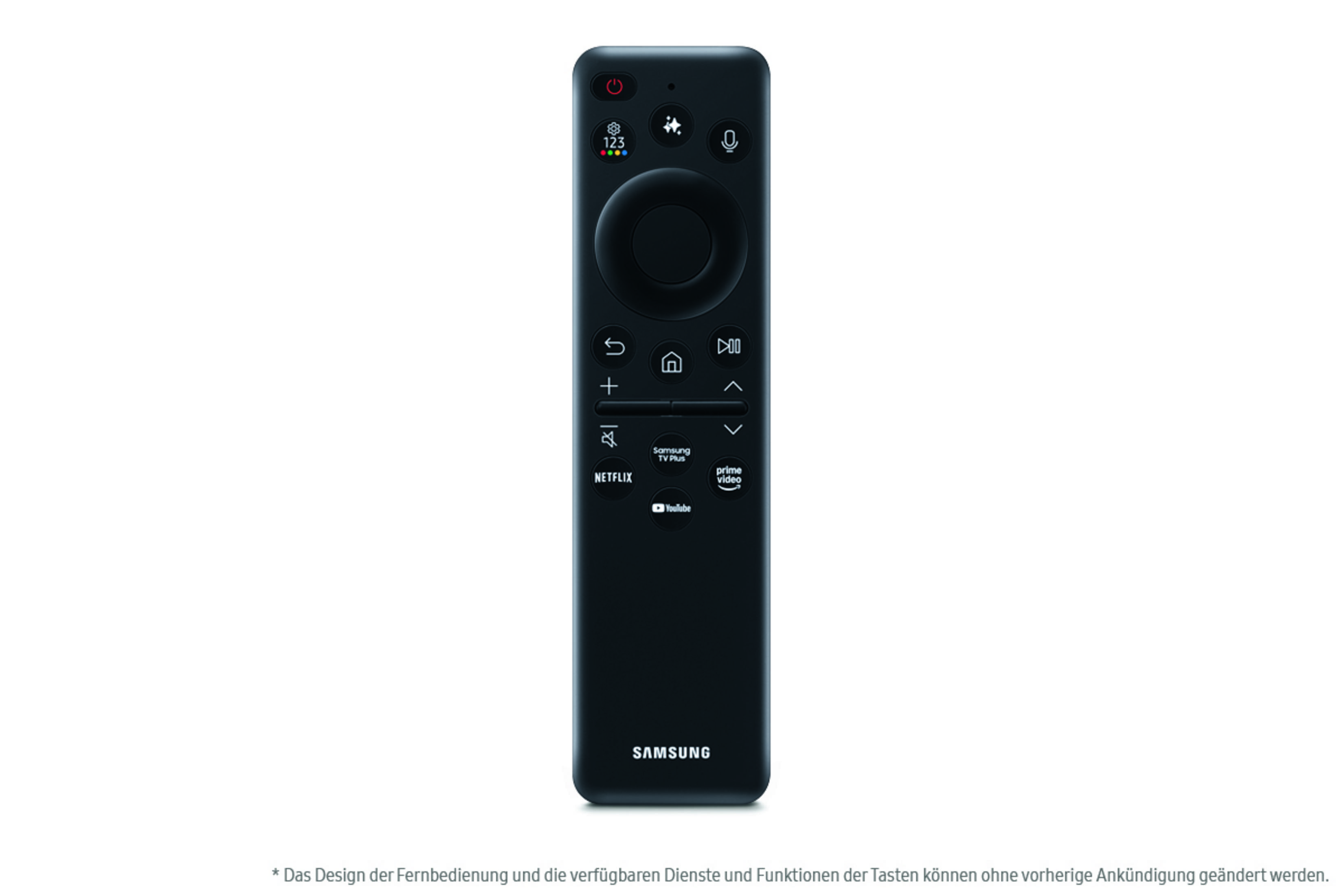 Czarny pilot z wieloma przyciskami.