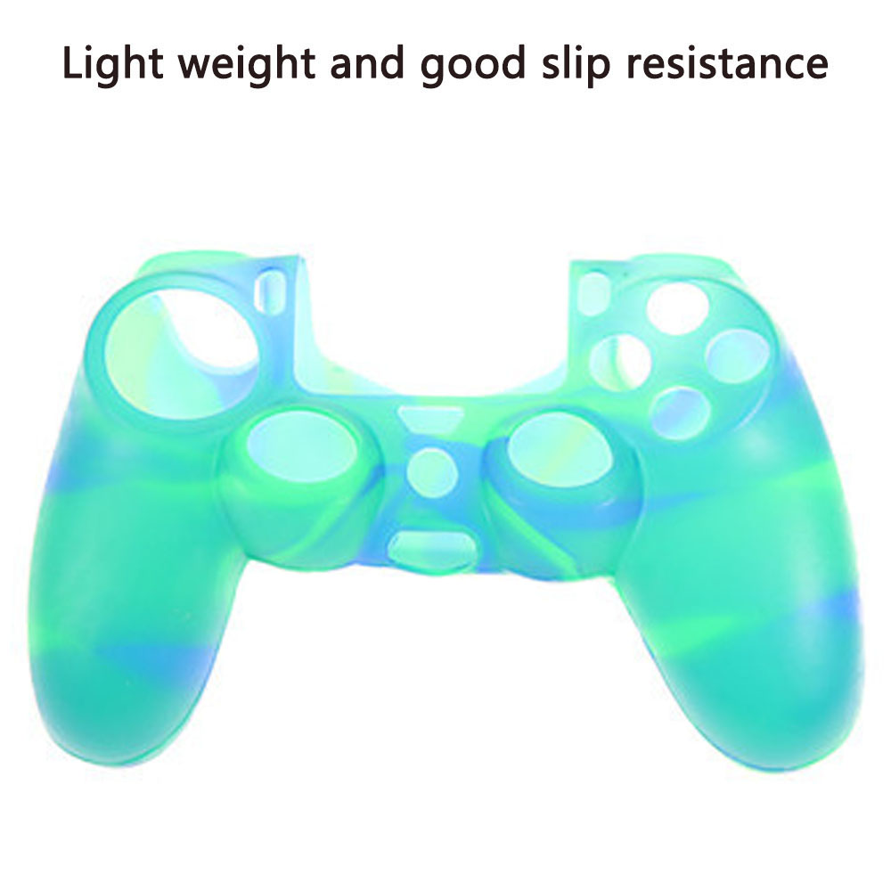 Ein blau-grüner Controller-Skin für einen Gaming-Controller.