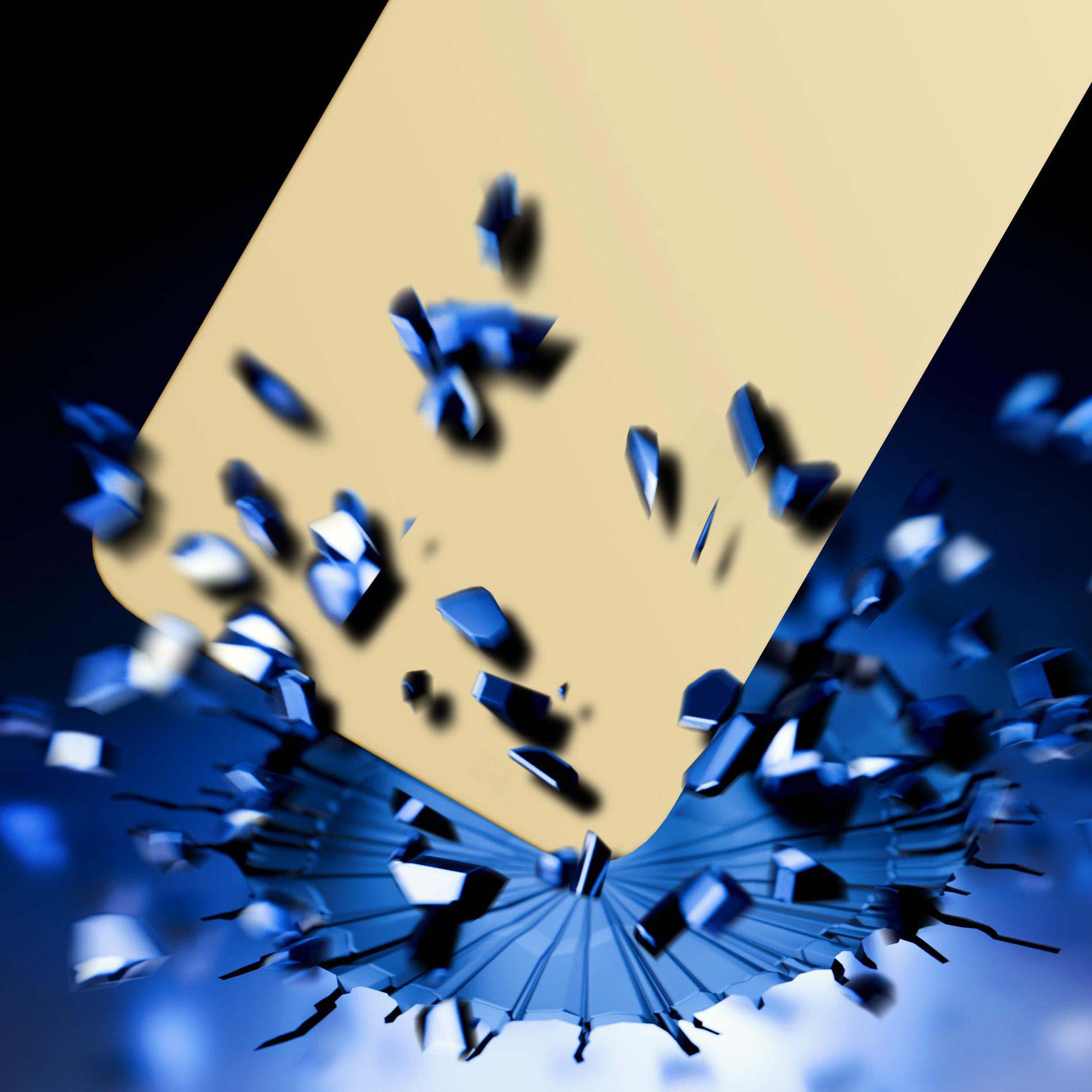 Kremowe etui na telefon jest chronione przez niewidzialną tarczę.