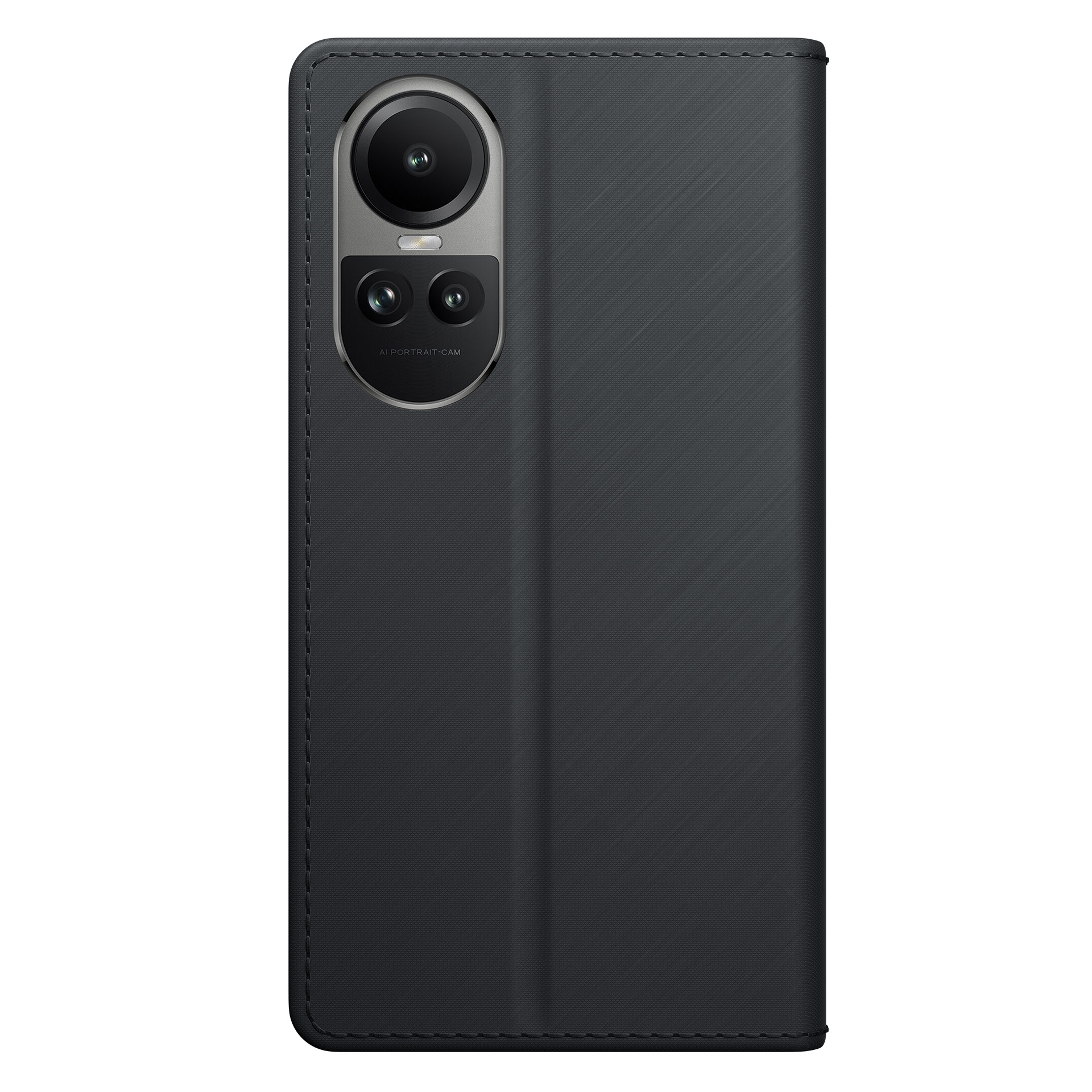 Wyświetlane jest szare etui na telefon z portem kamery.