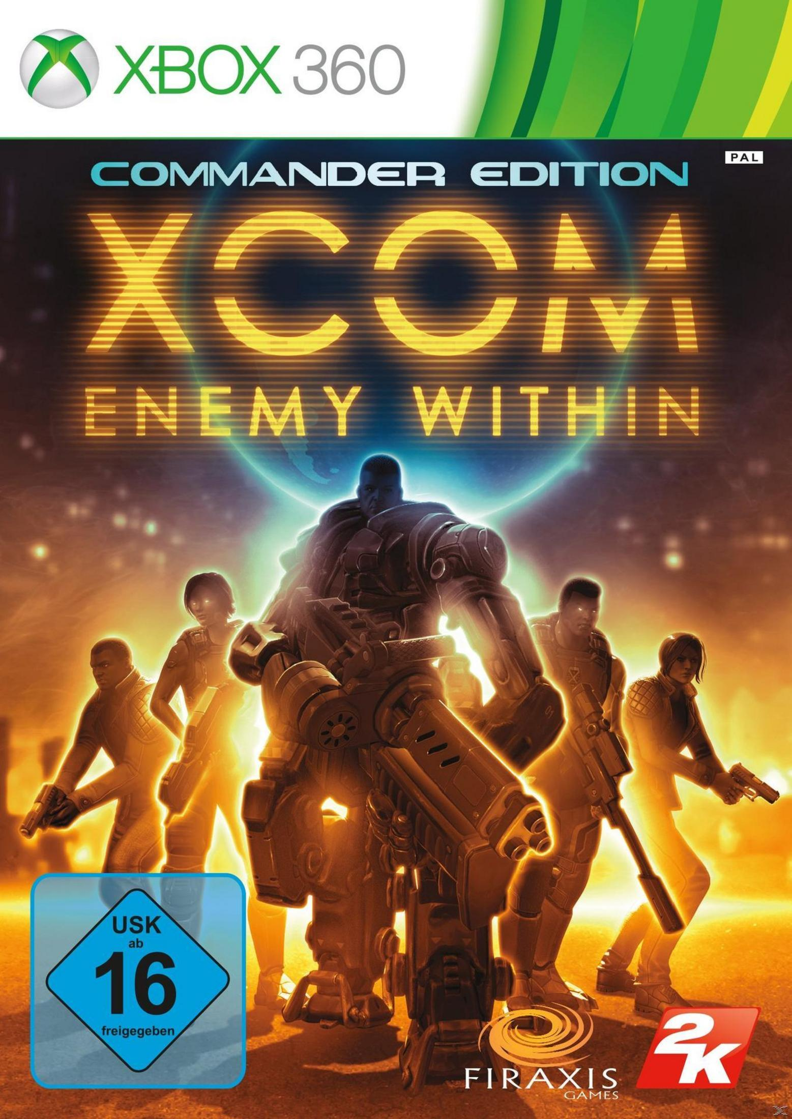 XCOM: Enemy Within Spielcover mit Soldaten in fortschrittlicher Rüstung und Bewaffnung.