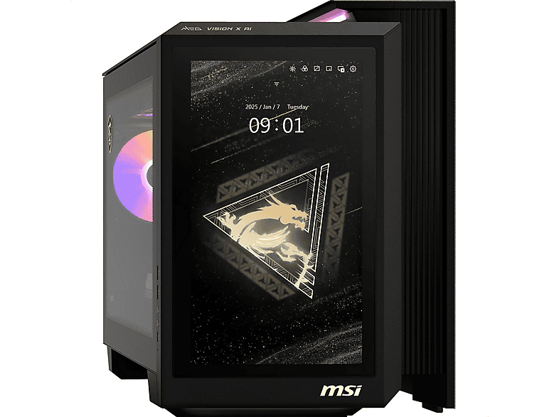 MSI MEG VISION X AI 2NVZ9-006DE U9-285K/64GB/2TB, Gaming PC mit Intel® Core™ Ultra 9 285K Prozessor, 64 GB RAM, 2 TB SSD, NVIDIA GeForce RTX™ 5090, Windows 11 Home