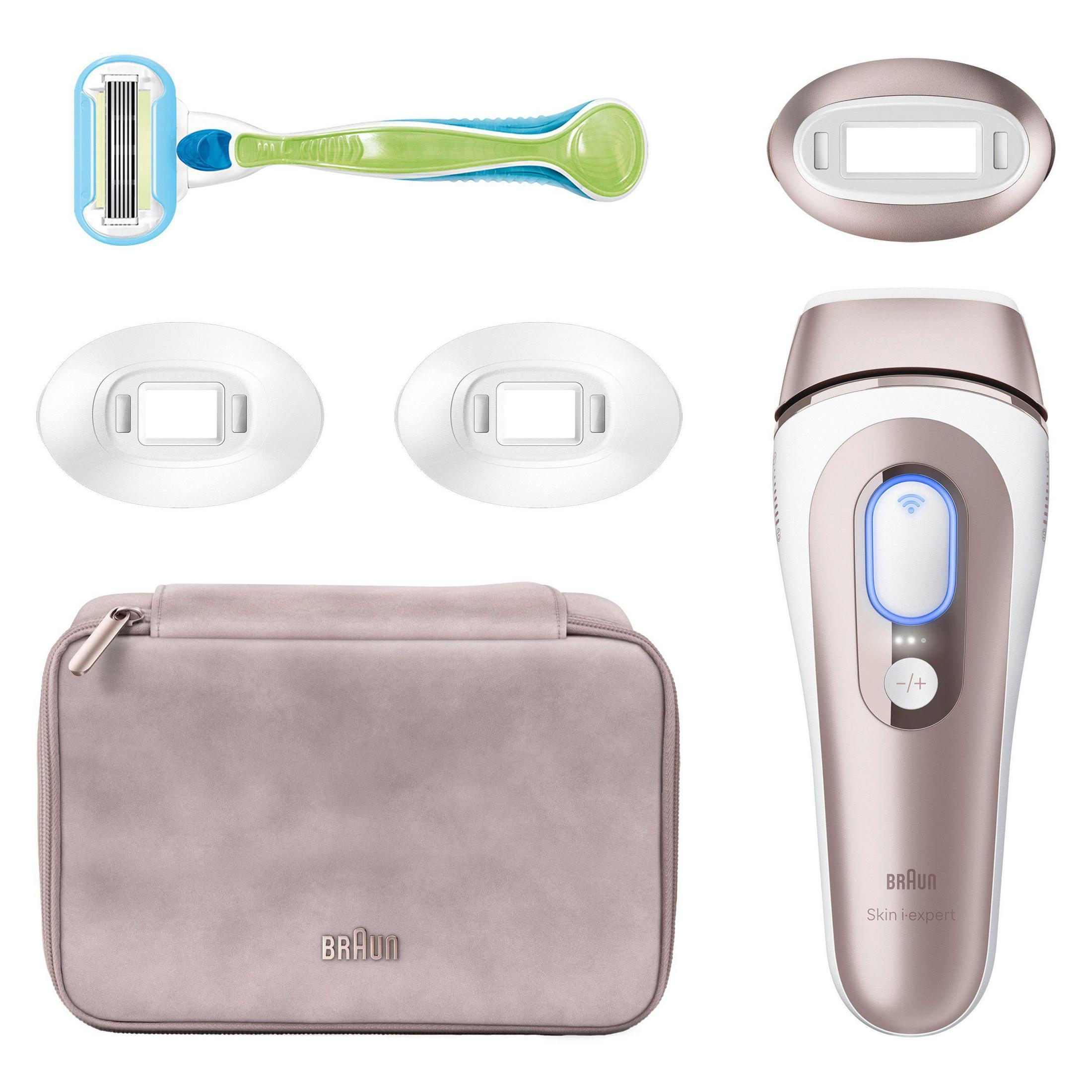 BRAUN PL7257 Skin i·expert Evde Tüy Alma, Ücretsiz Uygulama IPL Epilasyon Aleti Beyaz