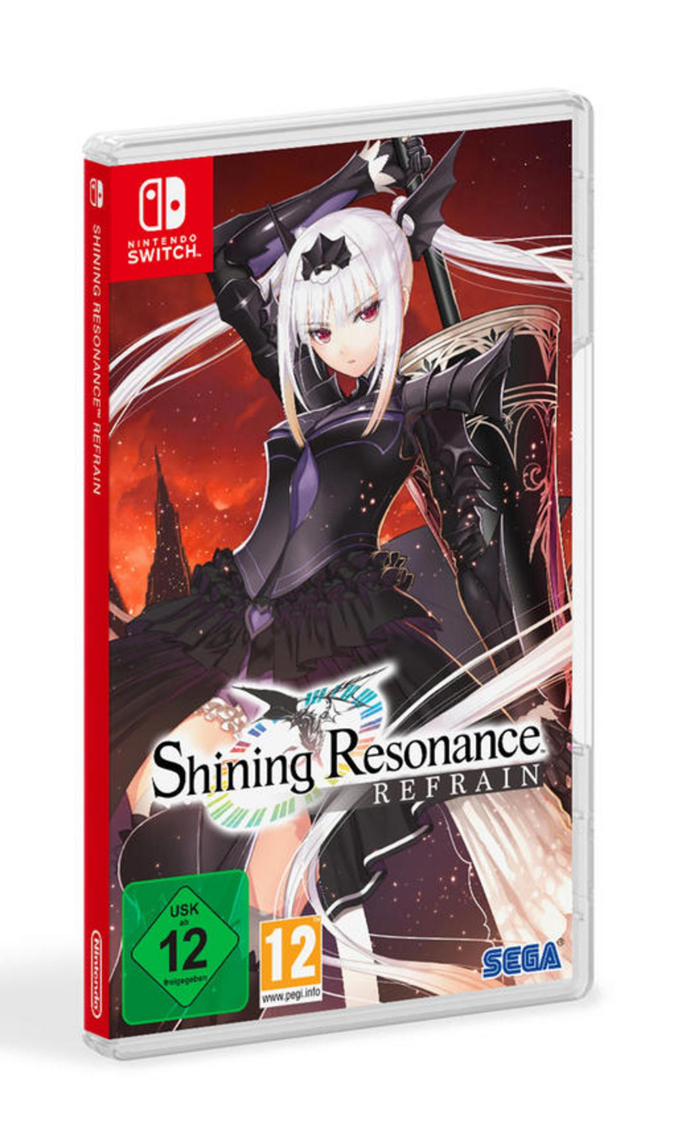 Spielhülle. Die Hülle ist transparent. Die Vorderseite zeigt eine Anime-Figur und ein Schwert.