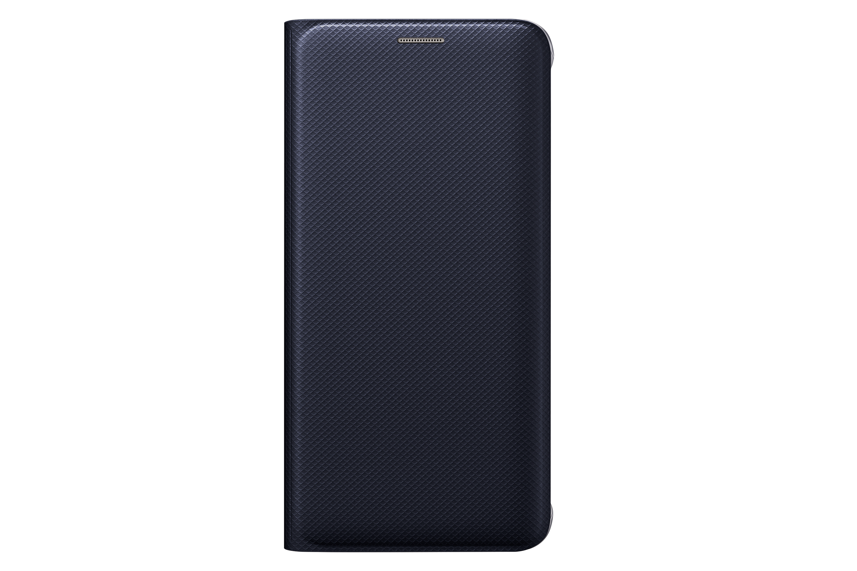 Das Bild zeigt eine dunkelblaue Samsung-Handyhülle mit einer strukturierten Oberfläche.
