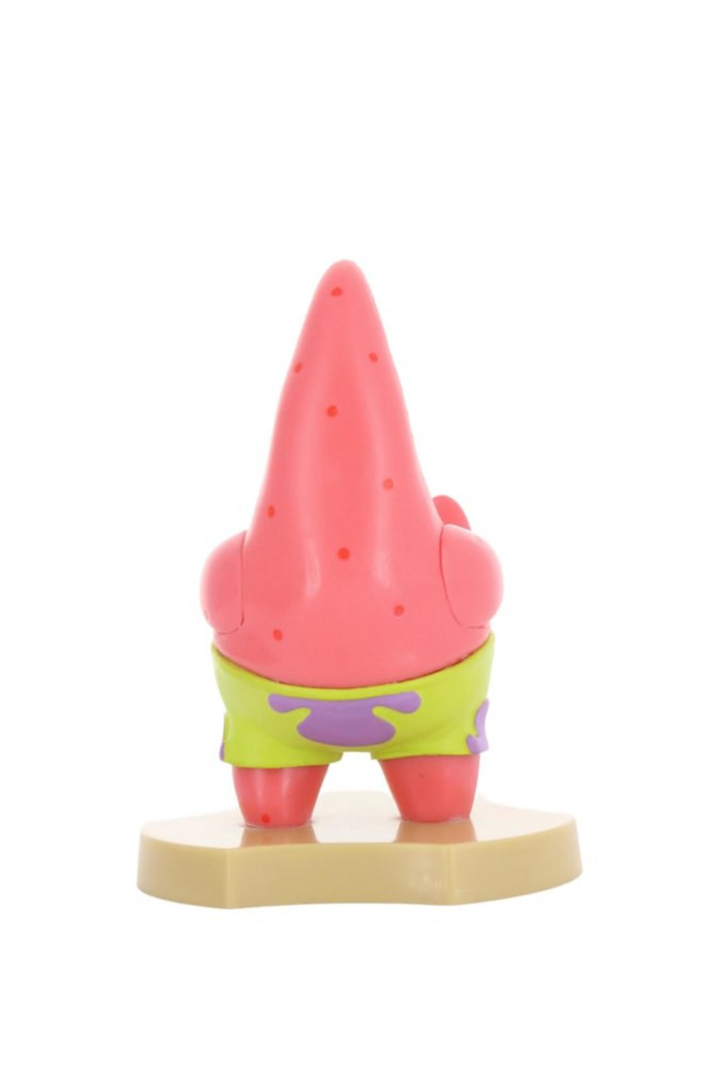 Rückansicht einer Patrick Star-Figur mit gepunktetem Rücken und grünen Shorts.