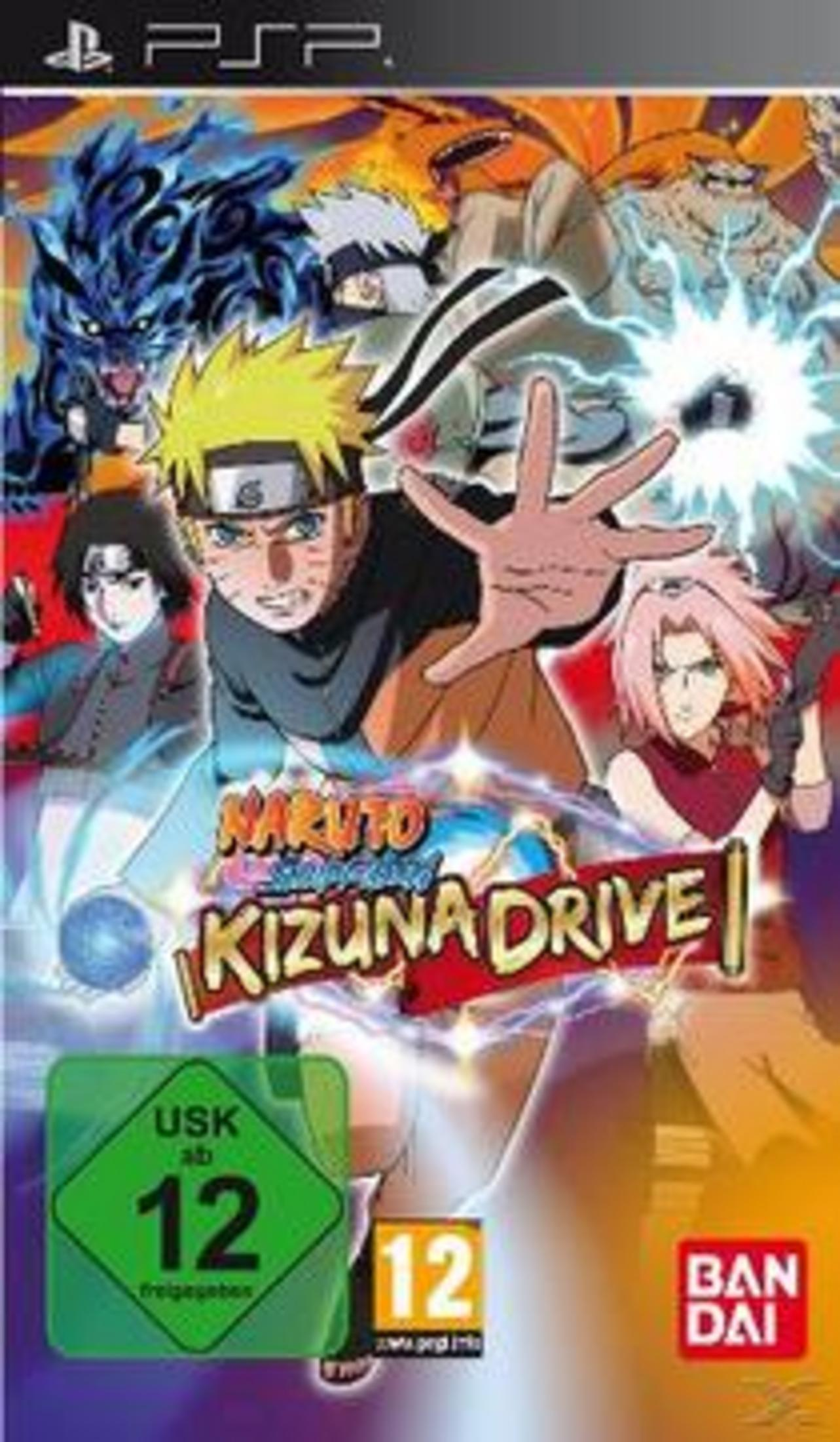 Naruto und andere Charaktere auf einem Spielecover.