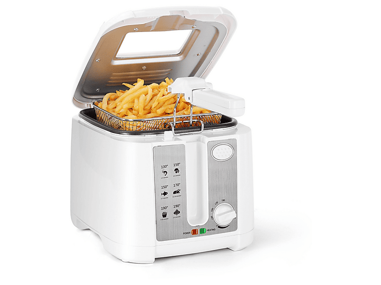 AIGOSTAR Indra 2.5L mit Sichtfenster Fritteuse 1650 Watt Schwarz