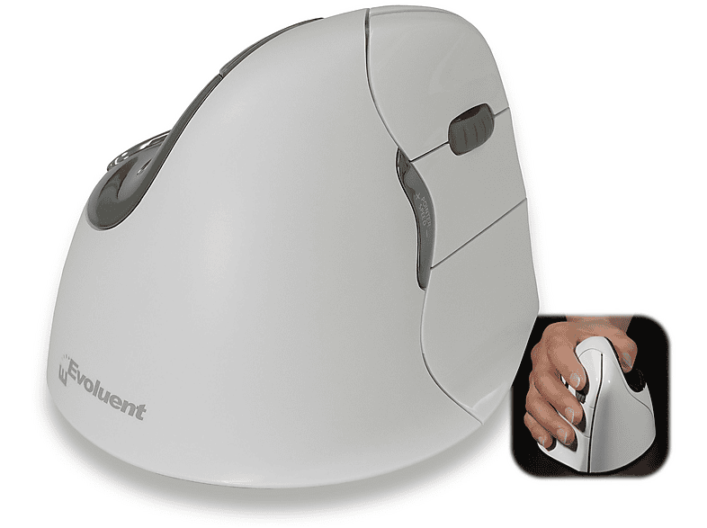 EVOLUENT VM4RB MOUSE WL VERTIKAL MOUSE4 MAC Vertikale Maus Weiß ...