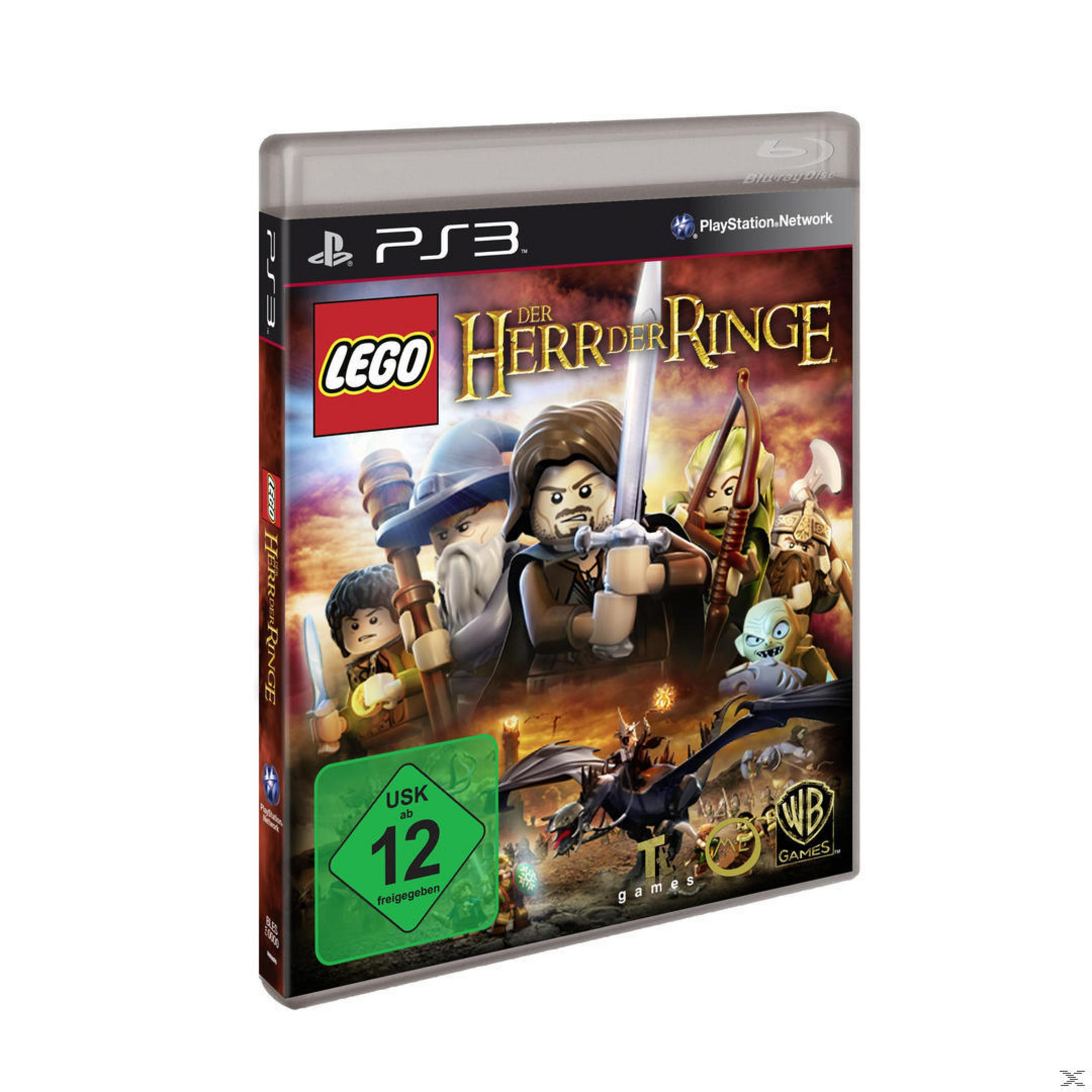 LEGO Herr der Ringe-Spielcover mit LEGO-Charakteren aus der Geschichte.