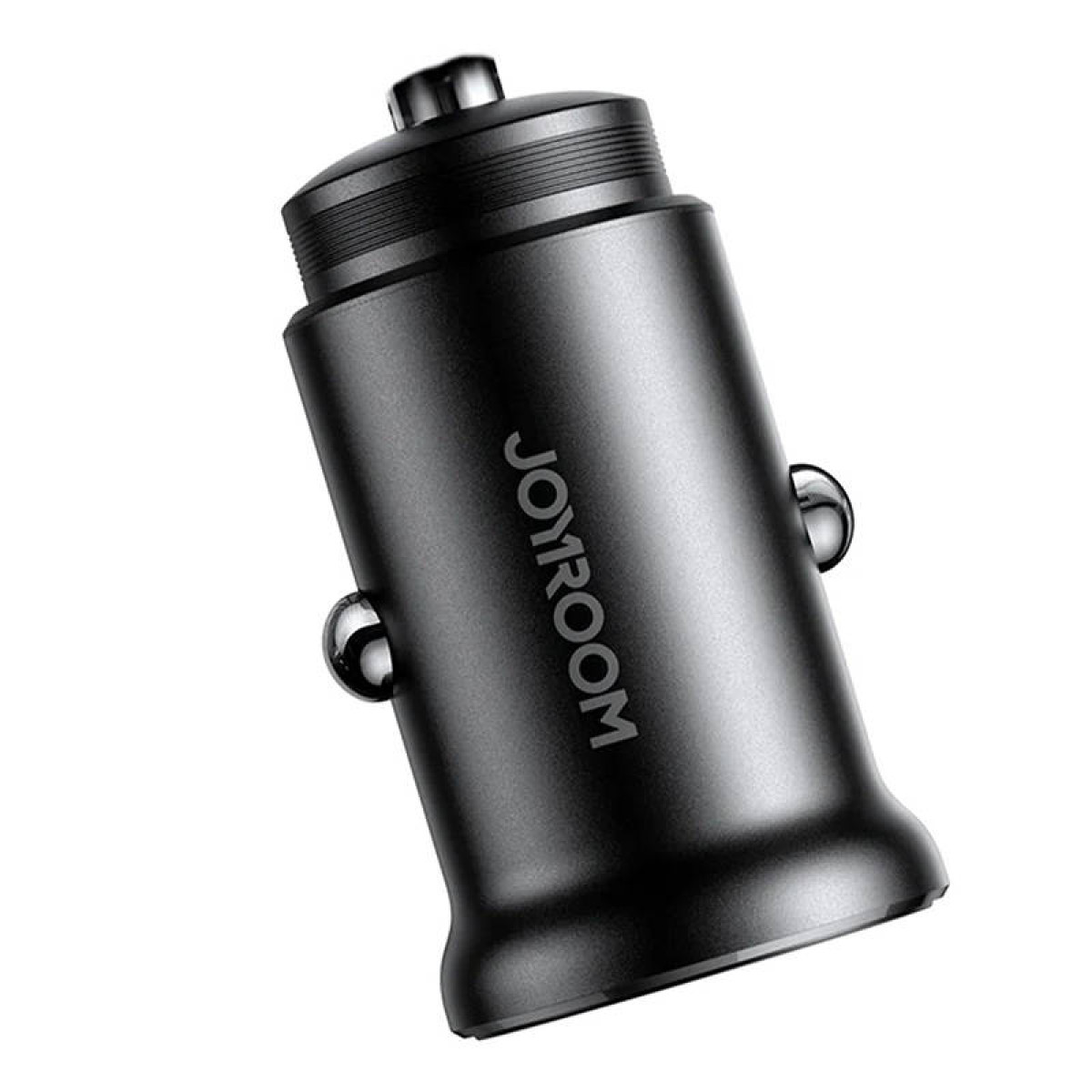 Ładowarka samochodowa Joyroom jest wyświetlana na białym tle.