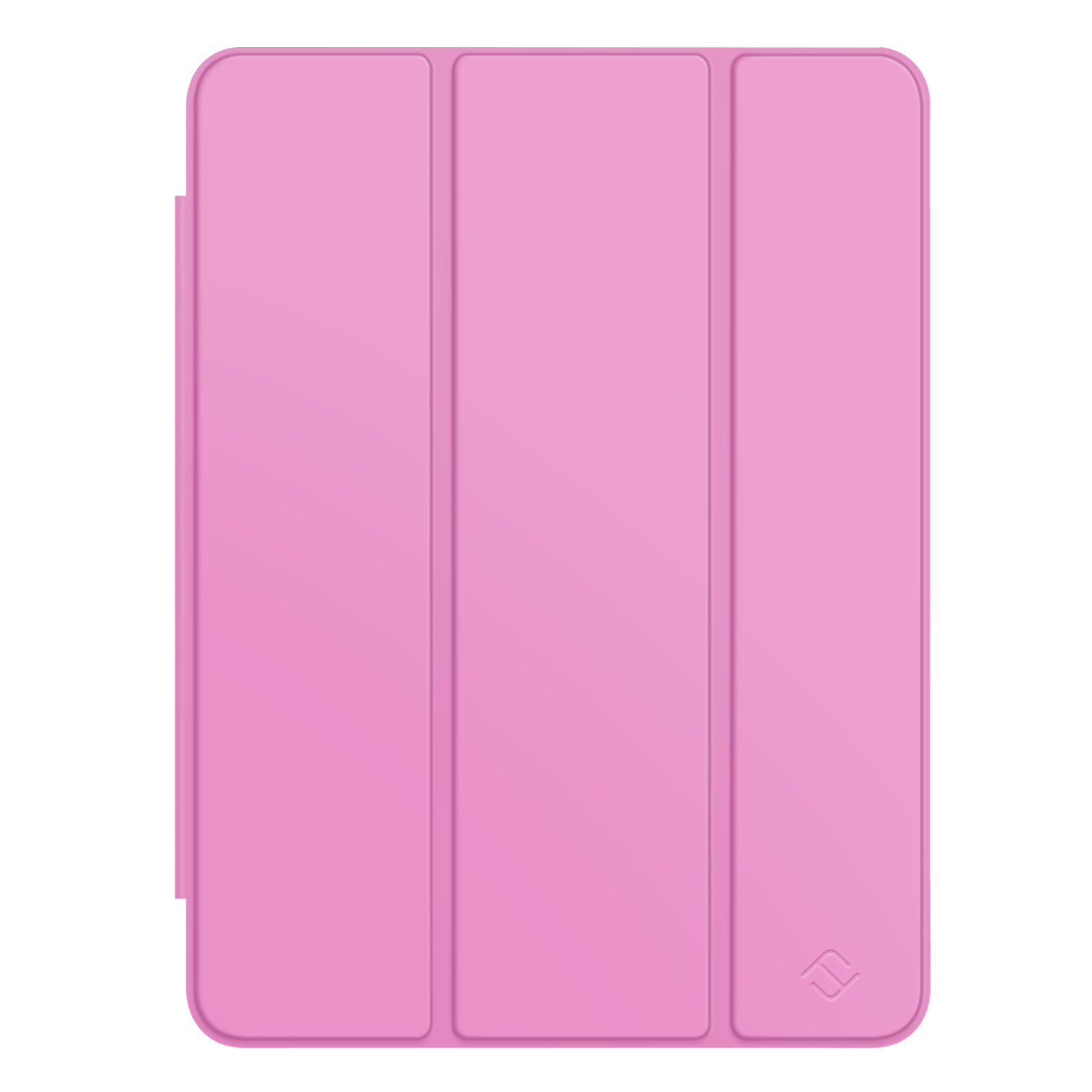 Eine rosa Tablet-Hülle wird auf einem weißen Hintergrund angezeigt.