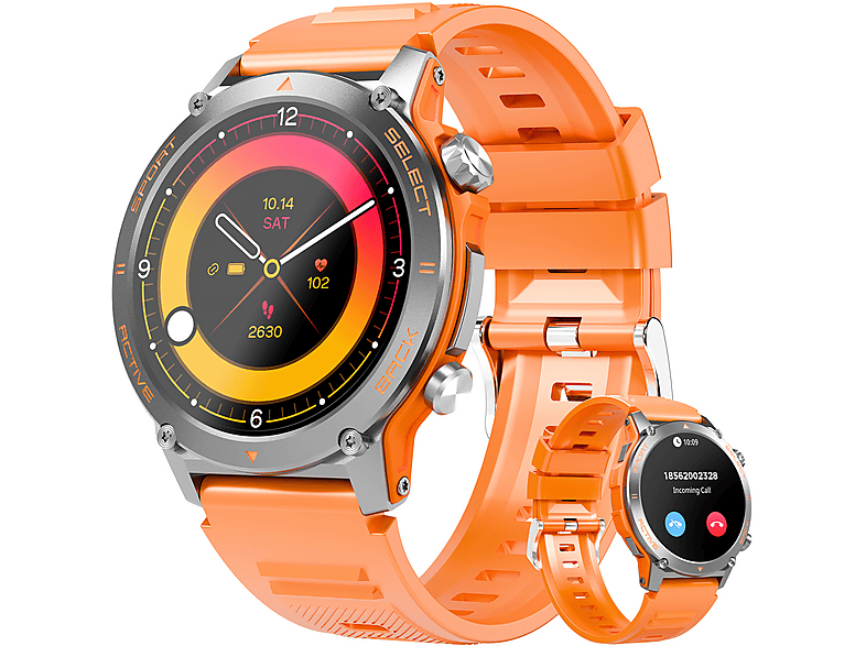 RAYOFI T136 Smartwatch Silikon, 265 mm, Orange