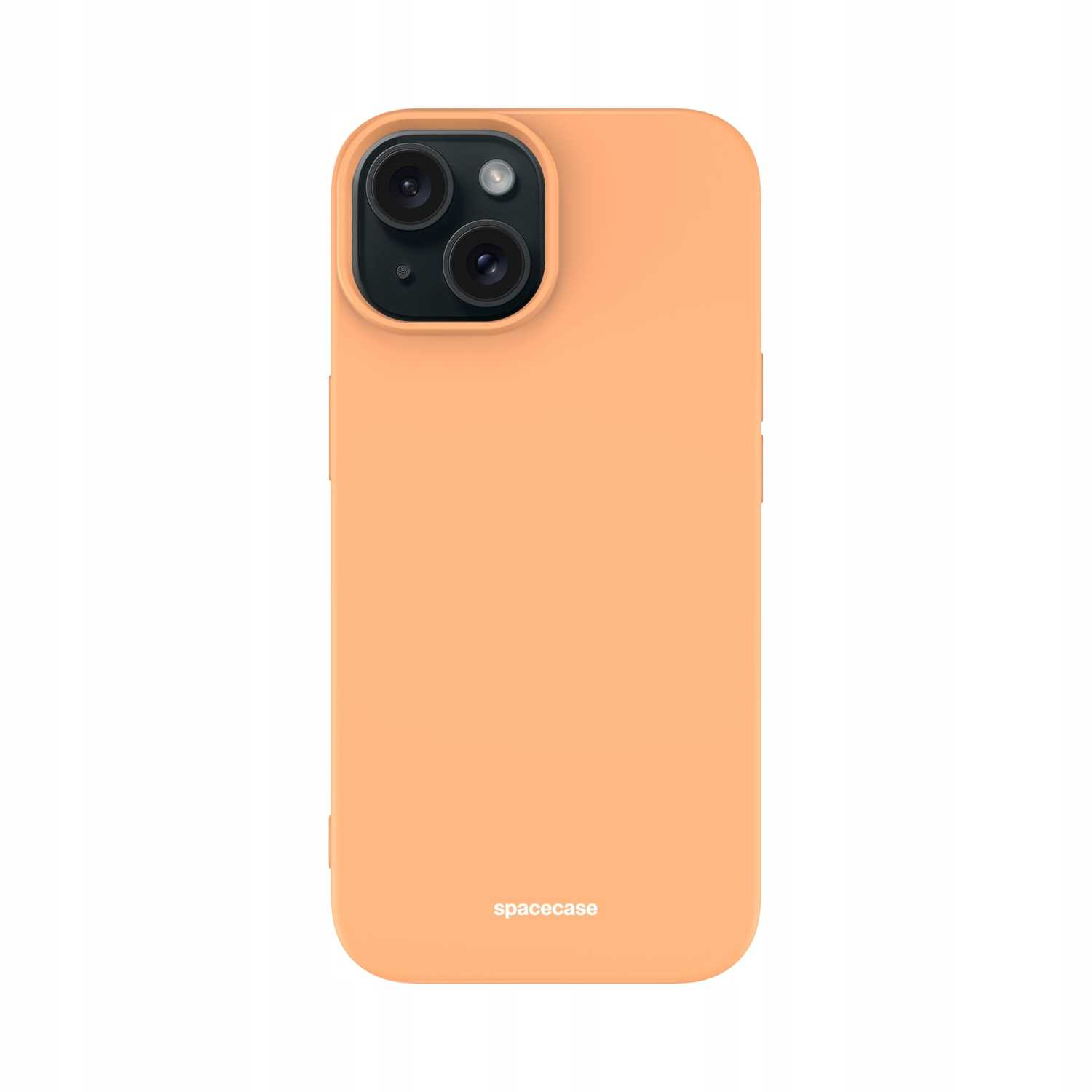 Brzoskwiniowe etui z obiektywami i 'spacecase'.