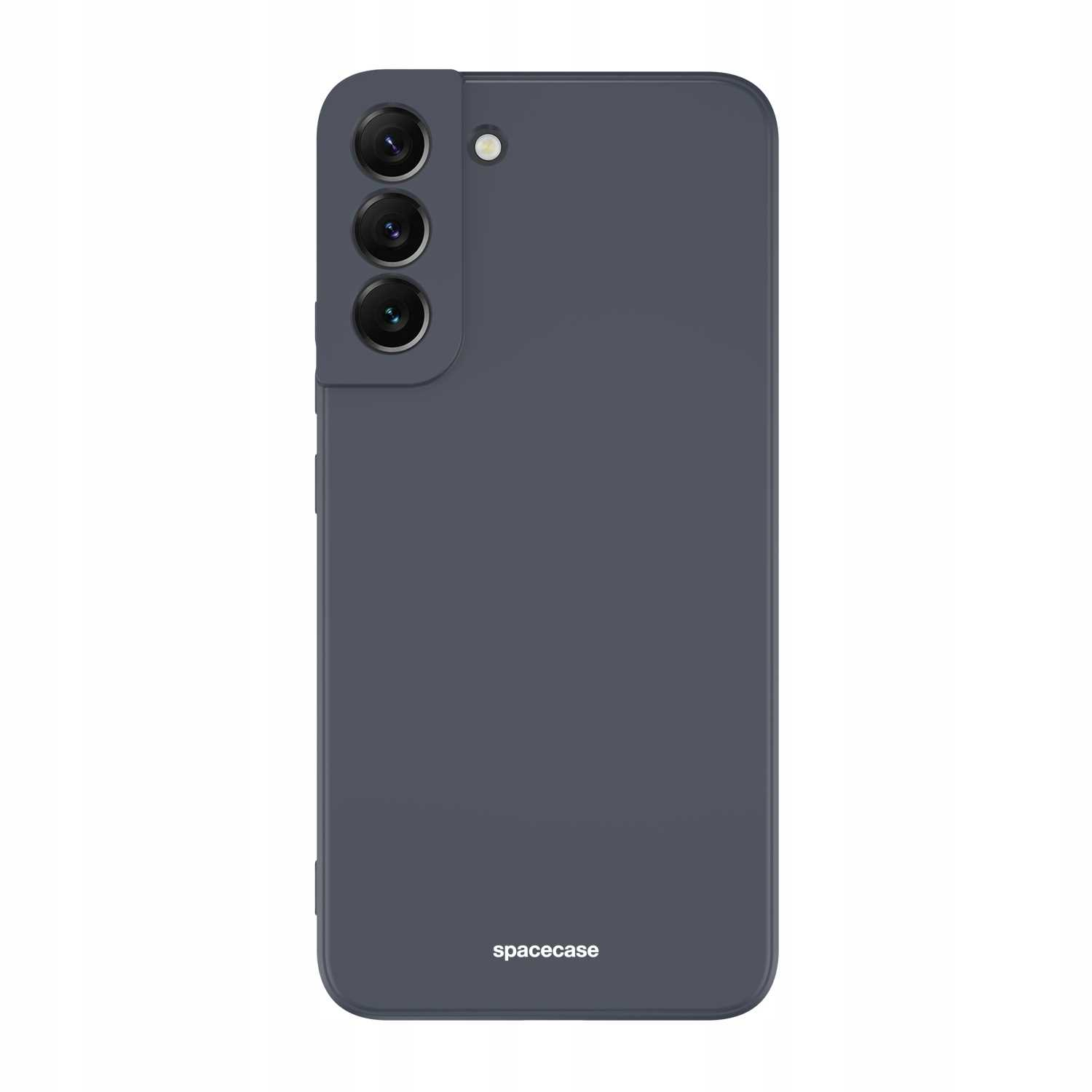 Ciemnoniebieskie etui na telefon firmy spacecase na białym tle.