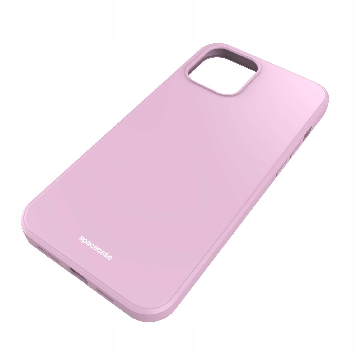 Liliowe etui Spacecase na telefon jest wyświetlane na tle zwykłego białego tła.