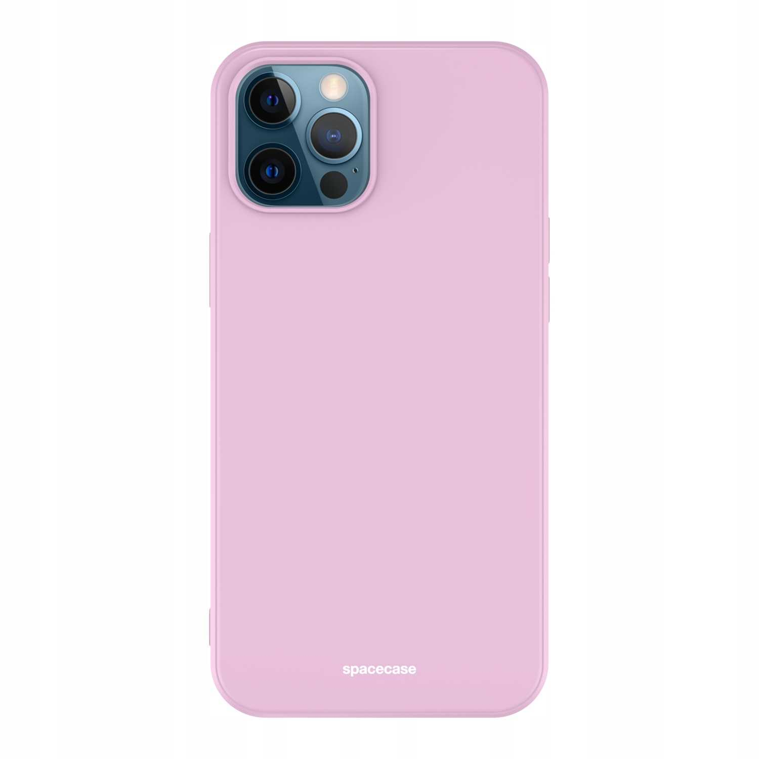 Liliowe etui Spacecase na telefon jest wyświetlane pionowo na tle zwykłego białego tła.