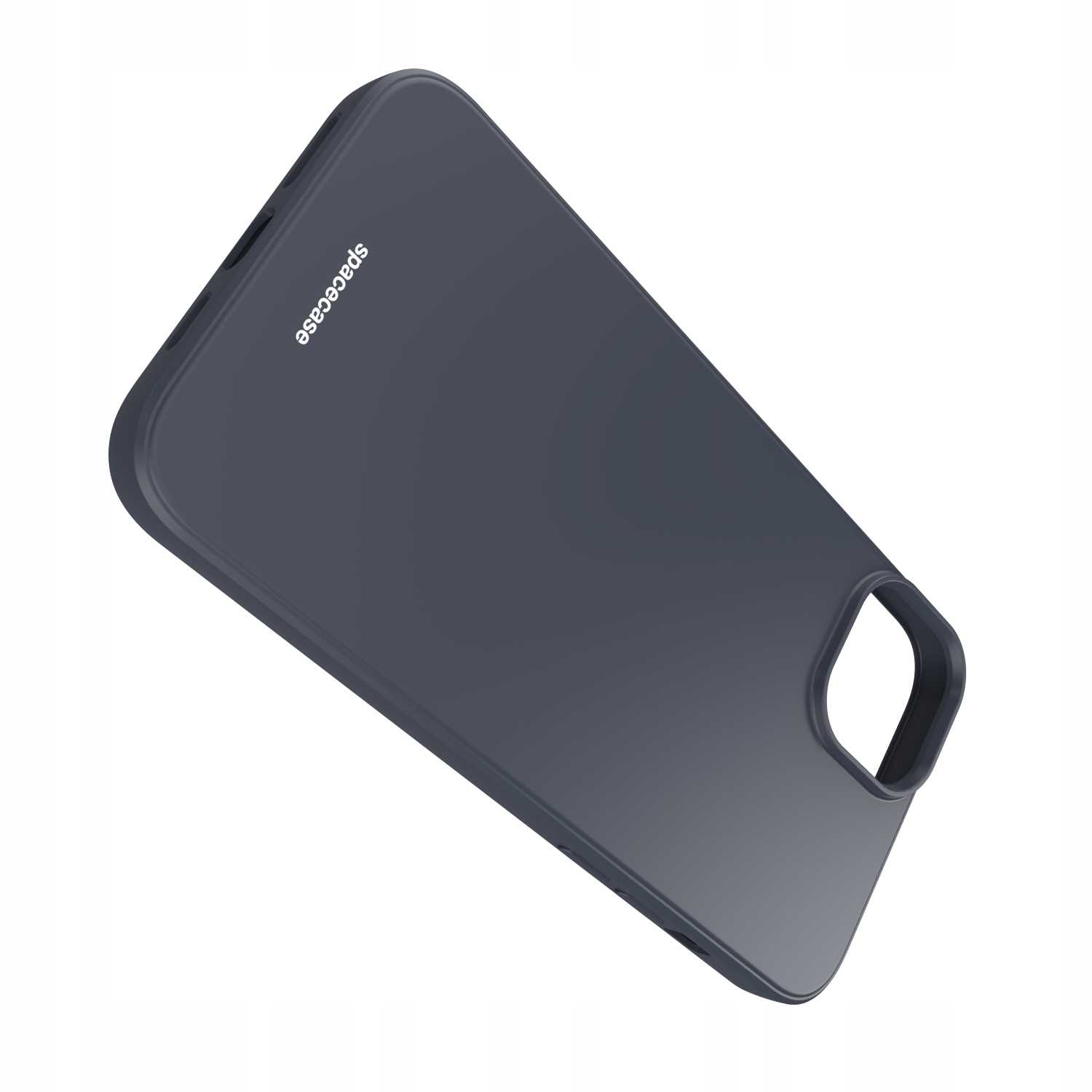 Ciemnoszara obudowa telefonu z napisem 'spacecase'.