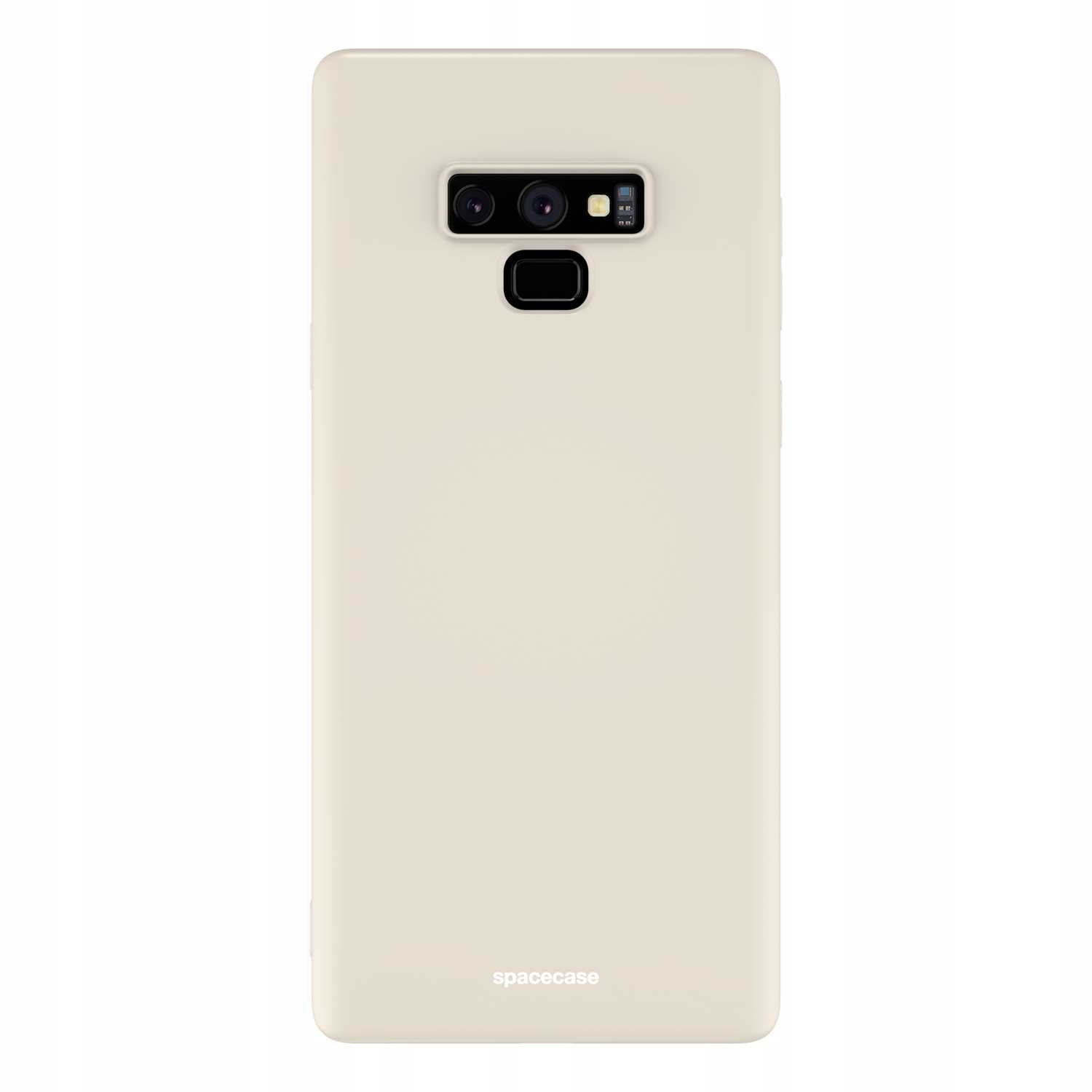 Obraz przedstawia beżowe etui na telefon z widocznymi obiektywami aparatu, na białym tle.