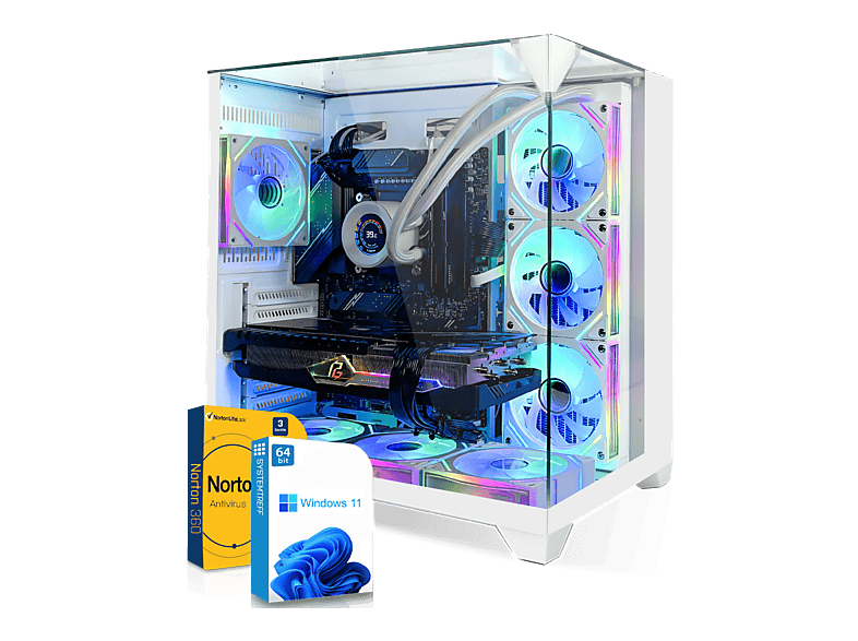 SYSTEMTREFF High-End, Gaming PC Ryzen™ 7 9850X3D Prozessor, 32 GB RAM, 1000 GB SSD, AMD Radeon™ RX 9070, Windows 11 Pro