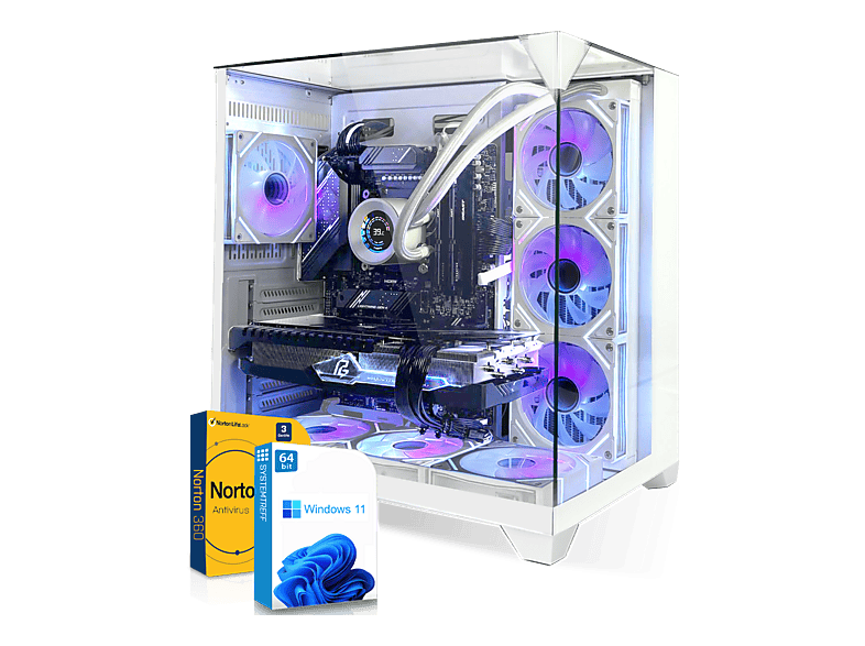 SYSTEMTREFF High-End, Gaming PC Ryzen™ 7 9850X3D Prozessor, 32 GB RAM, 1000 GB SSD, AMD Radeon™ RX 9070 XT, Windows 11 Pro