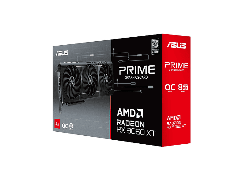 ASUS Prime OC Edition O8G 128Bit GDDR6 Radeon™ RX 9060 XT 8 GB