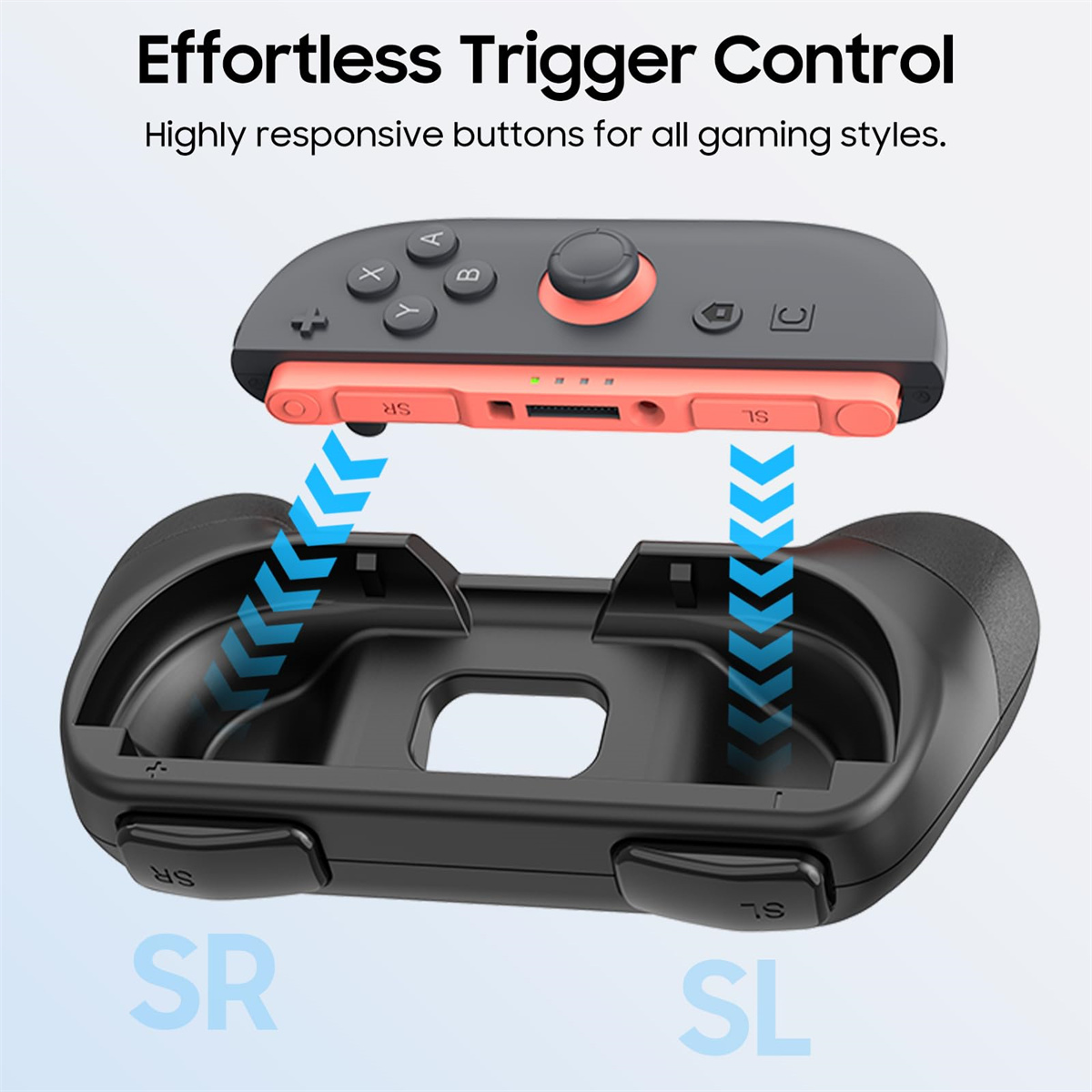 Ein Gaming-Controller mit müheloser Triggersteuerung und hochreaktionsschnellen Tasten für Gaming-Stile.