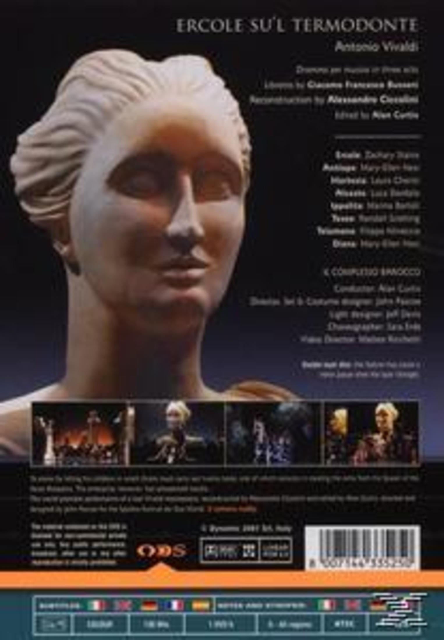 Ein DVD-Cover mit einer Büste einer Frau links und Text rechts.