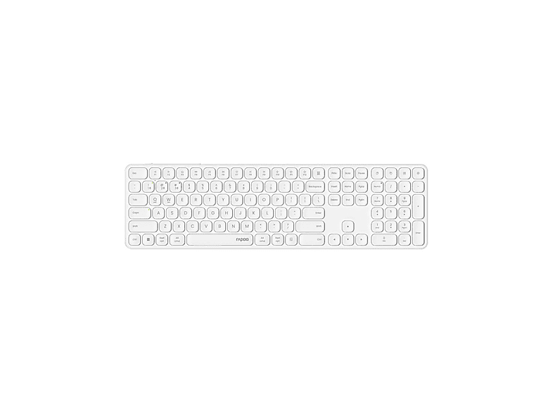 RAPOO 12665 E9810M WL TASTATUR WS, Multimodus-Tastatur, Weiß | SATURN