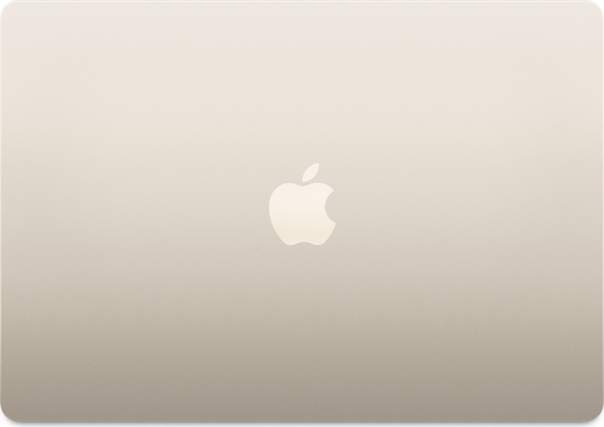 Das Bild zeigt ein goldenes MacBook mit dem Apple-Logo in der Mitte des Deckels vor einem weißen Hintergrund.