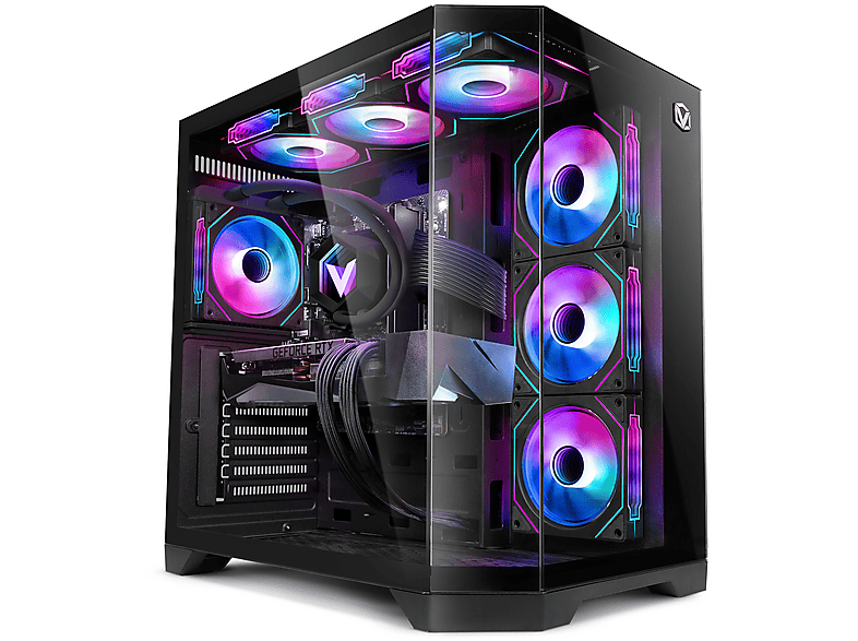 VIBOX IV-564, Gaming PC mit AMD Ryzen™ 7 8 Prozessor, 32 GB RAM, 1 TB SSD, NVIDIA GeForce RTX™ 5070 Ti, Windows 11 Home