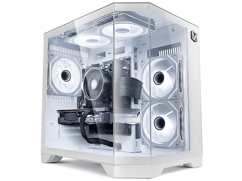 VIBOX V-530, Gaming PC mit AMD Ryzen™ 5 6 Prozessor, 16 GB RAM, 1 TB SSD, NVIDIA GeForce RTX™ 4060, Windows 11 Home