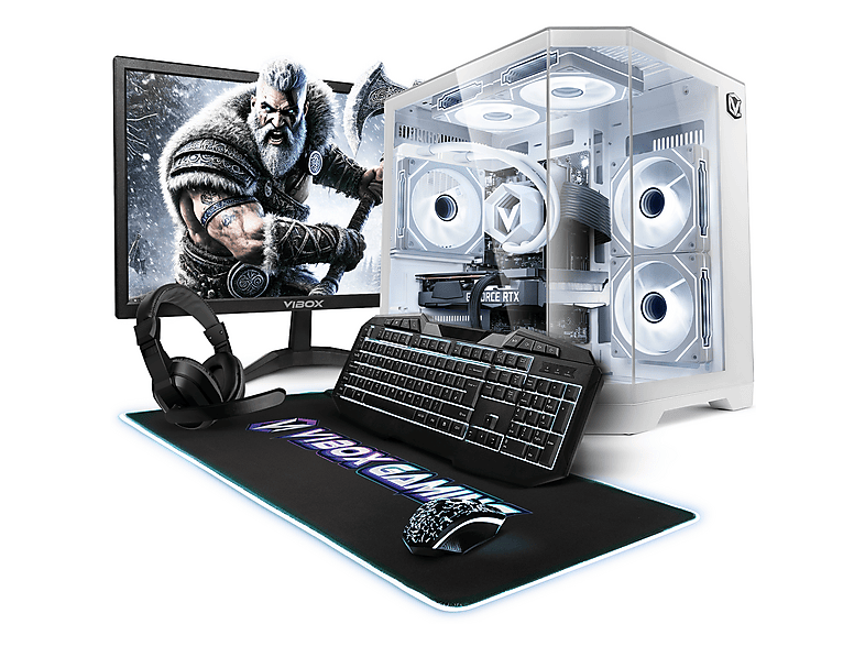 VIBOX IV-763, Gaming PC mit AMD Ryzen™ 7 8 Prozessor, 16 GB RAM, 1 TB SSD, NVIDIA GeForce RTX™ 5060 Ti, Windows 11 Home