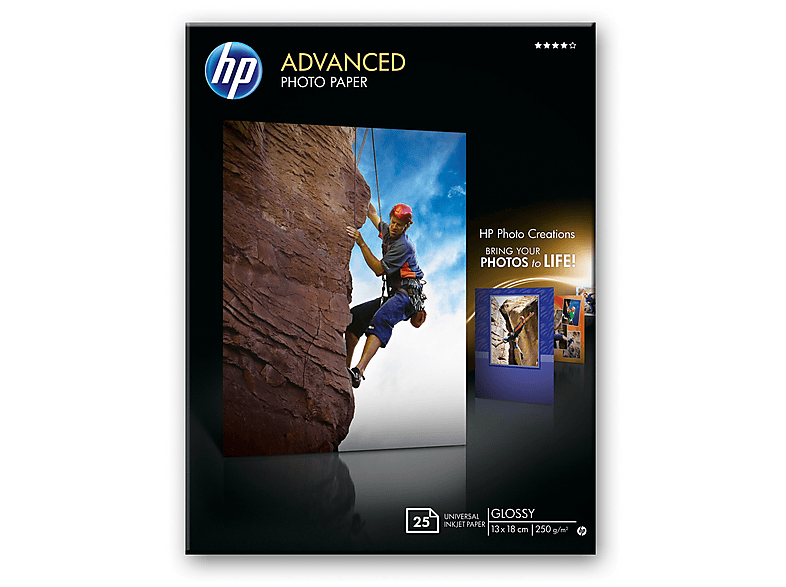 HP Advanced Glossy Photo Paper-25 sht/13 x 18 cm borderless | MediaWorld.it