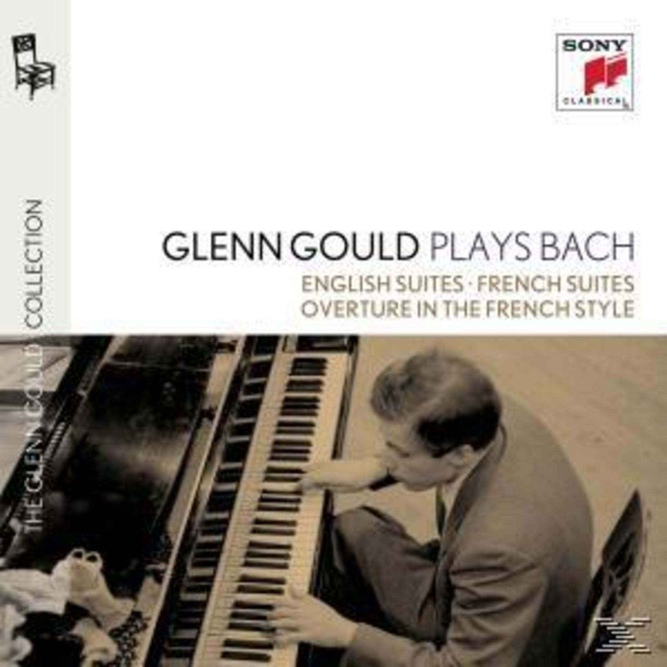 Albumcover von Glenn Gould, der Bach auf einem Klavier spielt.