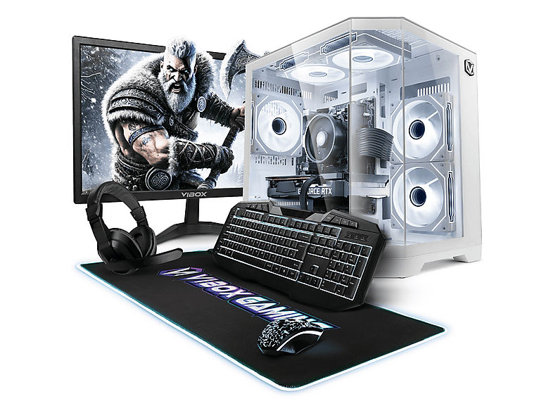 VIBOX V-583, Gaming PC mit AMD Ryzen™ 5 6 Prozessor, 16 GB RAM, 500 GB SSD, NVIDIA GeForce RTX™ 5050, Windows 11 Home
