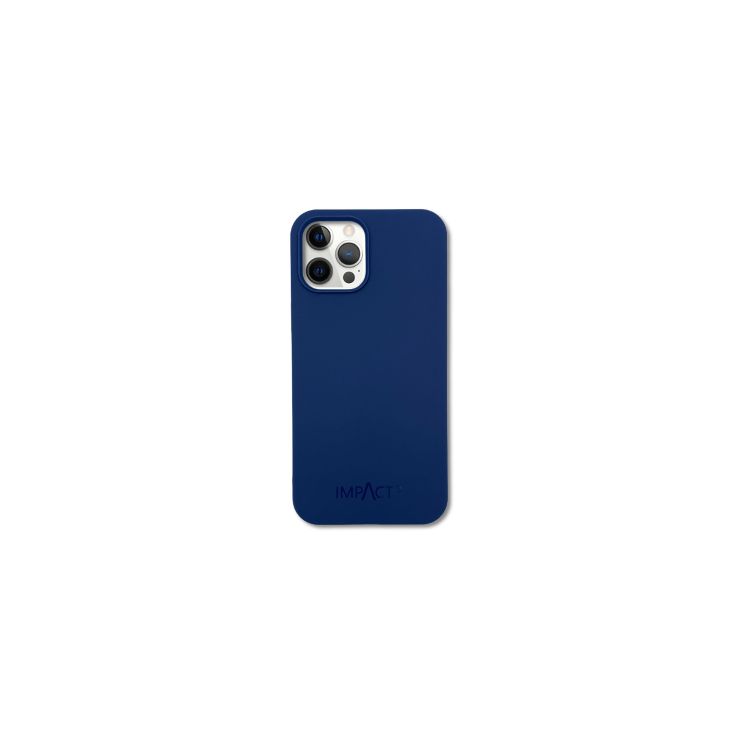 Una cover blu navy con la scritta IMPACT, su sfondo bianco.