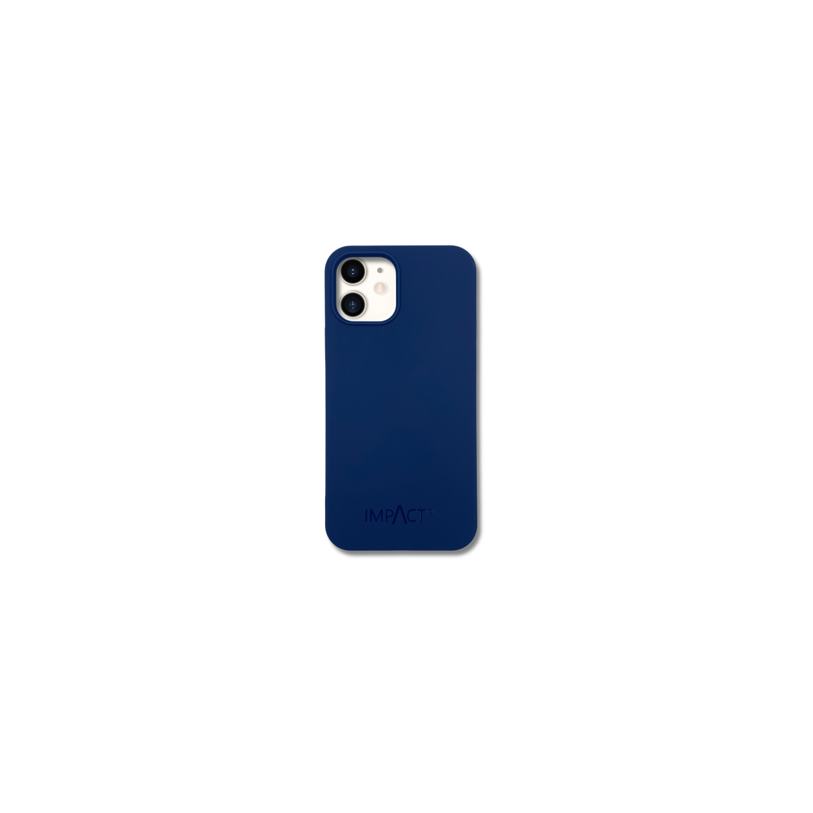 Una cover blu scuro con la scritta IMPACT, su sfondo bianco.