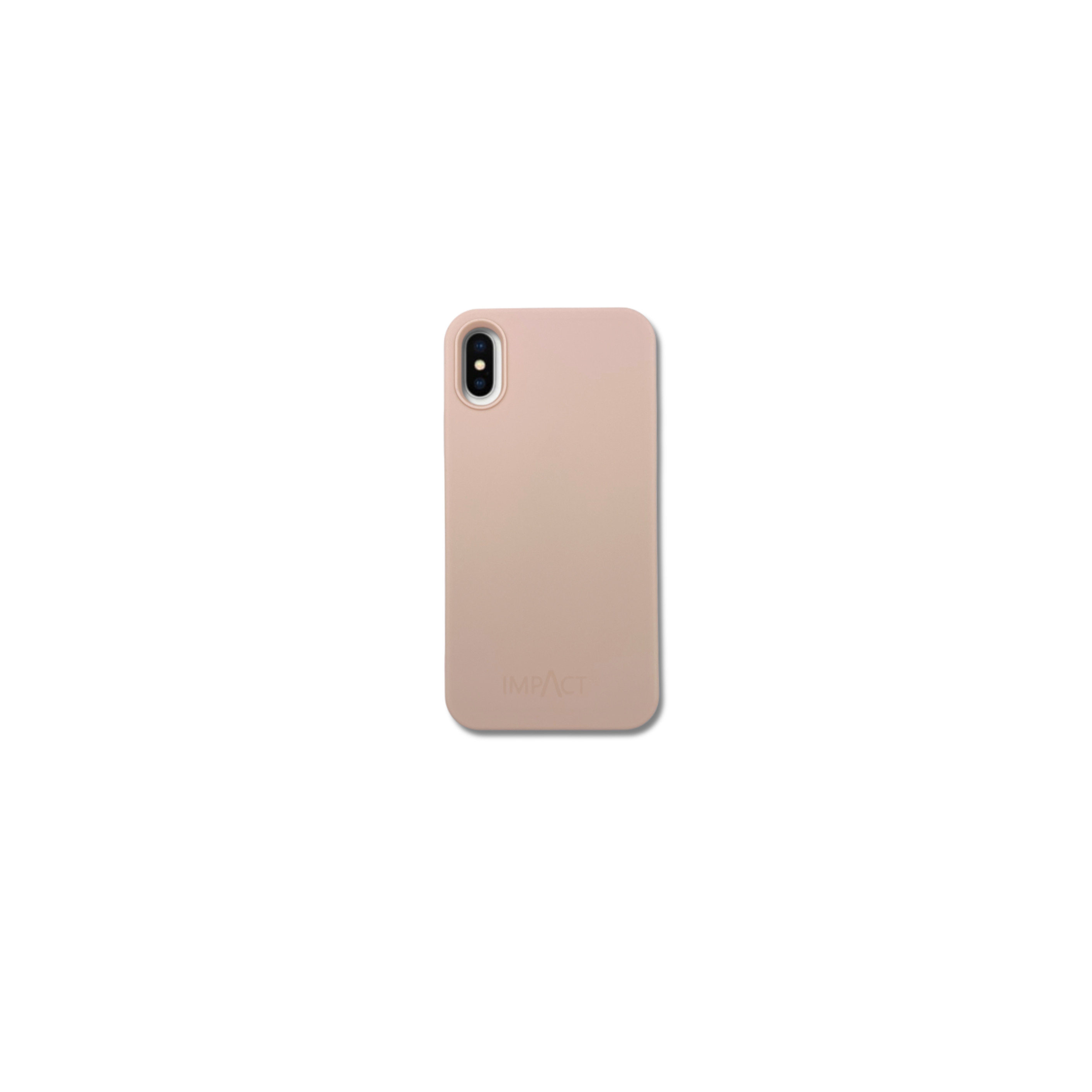 Una custodia rosa con un singolo obiettivo, sfondo bianco.
