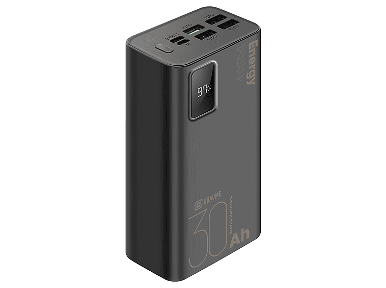 OBAL:ME BR0669 EnergyPulse Powerbank 30000  mAh Schwarz
