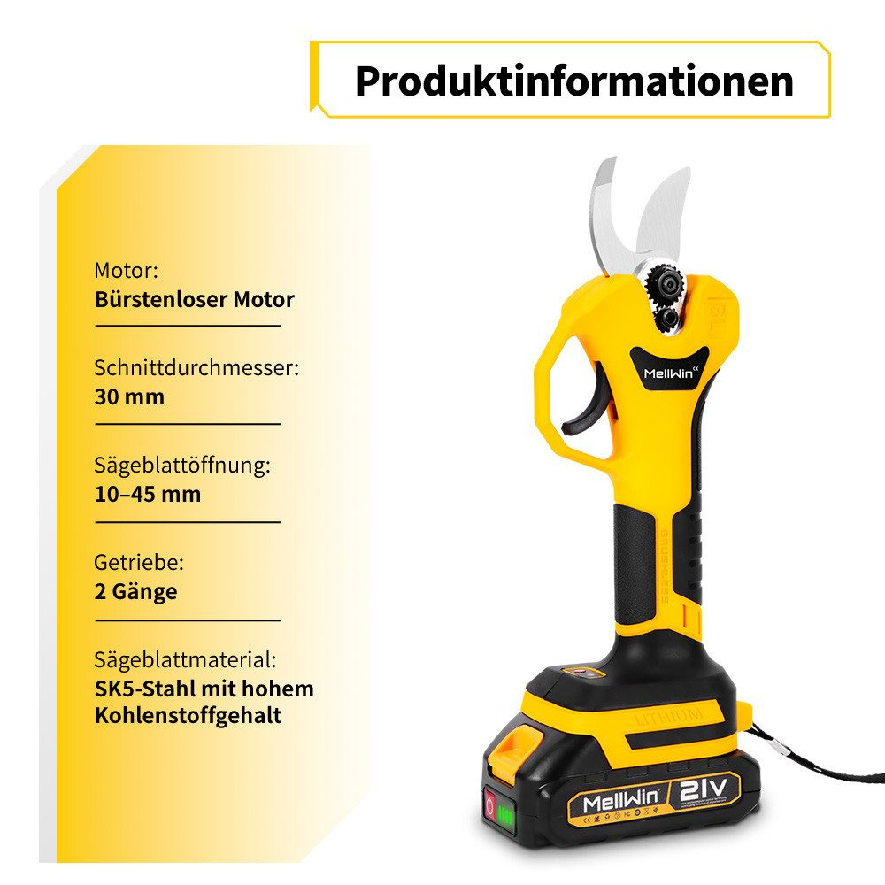 Ein gelb-schwarzes Veredelungswerkzeug und seine Produktinformationen werden angezeigt.