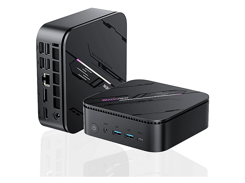 BLACKVIEW MP100 Pro-i5-12450H, Mini PC mit Intel® Core™ i5, 16 GB RAM, 512 GB SSD, Intel® UHD Graphics, Windows 11 Pro