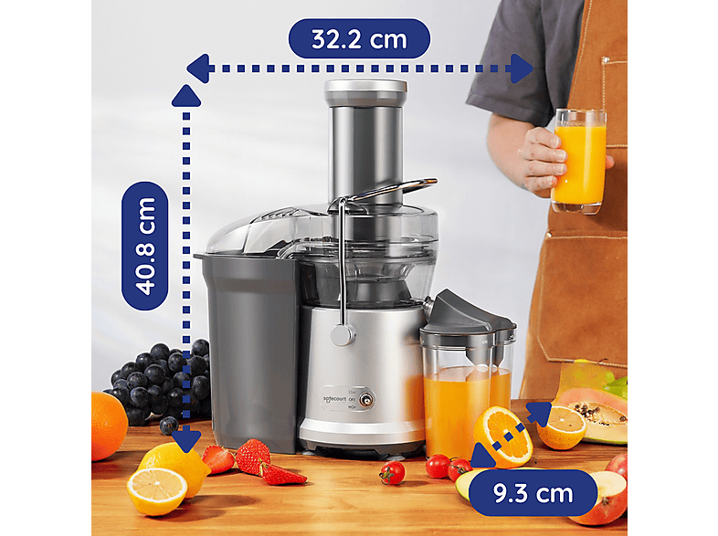 Safecourt Kitchen JE100 Juicer 1,5 l Zilver 1,5 l | MediaMarkt