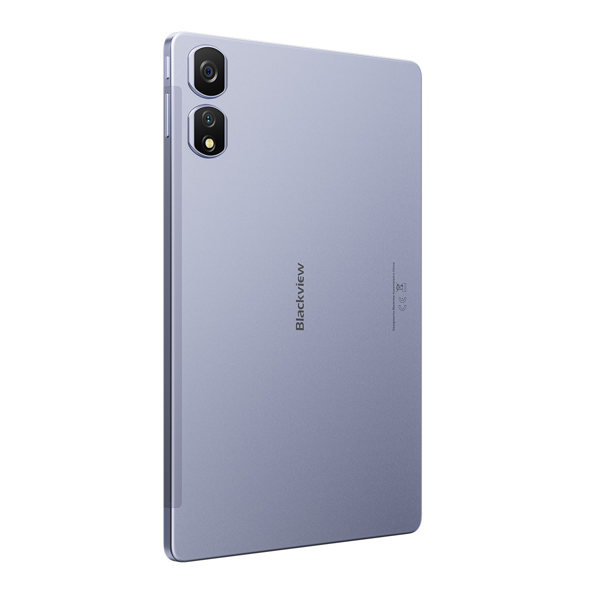 Retro del tablet. Due fotocamere e la parola Blackview.