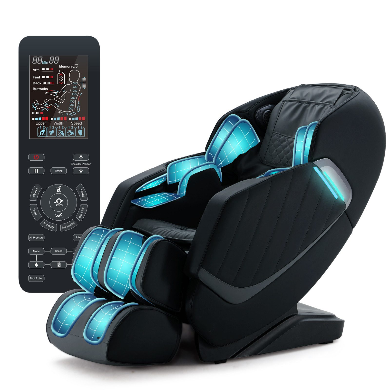 HEALTHRELIFE Zero-Gravity, 3D Shiatsu, Körperscan, SL-Schiene