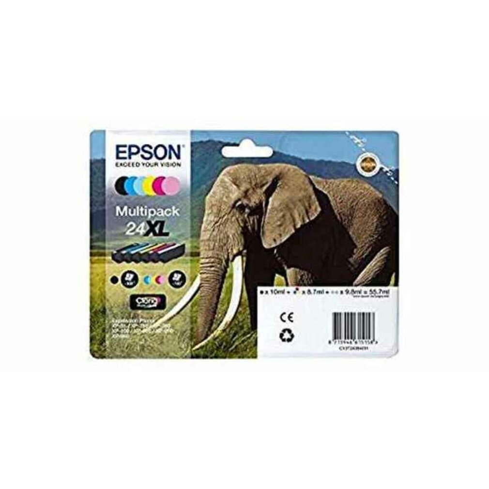 Epson Multipack Tintenpatrone mit einem Elefantenbild auf der Verpackung.
