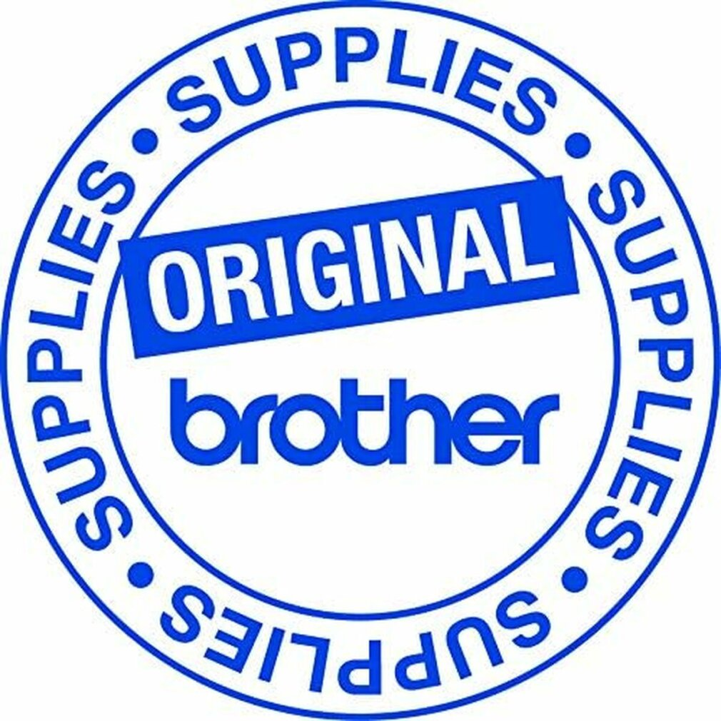 Ein blau-weißes kreisförmiges Brother-Logo. Das Wort 'ORIGINAL' steht in einem blauen Rechteck.
